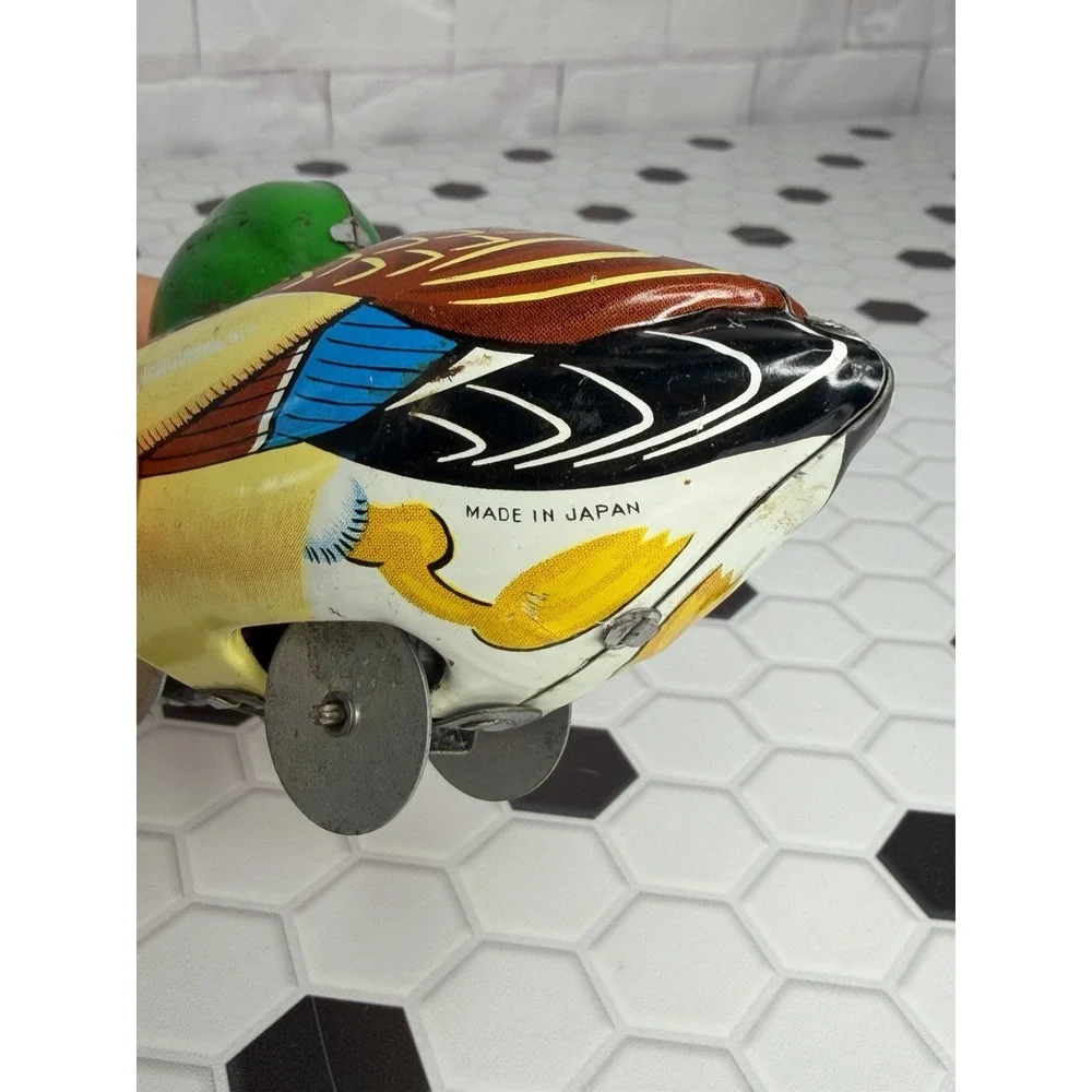 Vintage 1950's Mallard Duck Wind-Up Toy